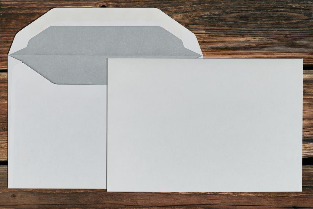 Kuvertierhüllen 120x176 mm Nassklebend Weiß 75 g/qm